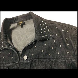 Ontwelfth Women  Rhinestones Jean Jacket XL